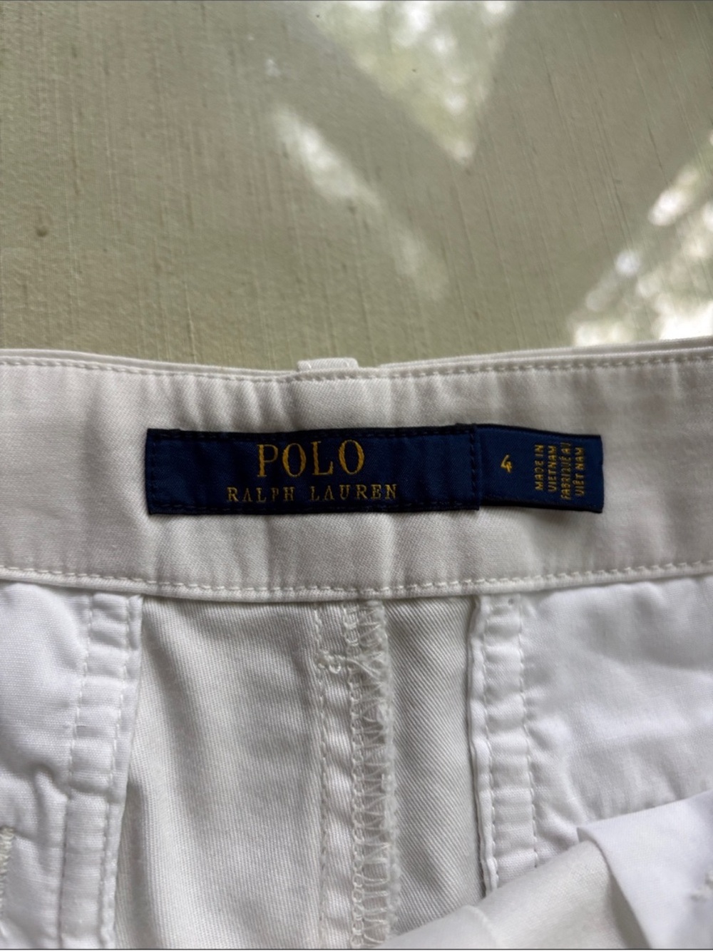 Polo Ralph Lauren White Cotton Chino Shorts - Picture 4 of 4
